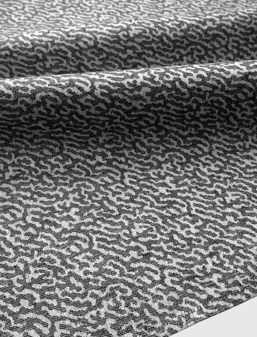 Ripple linen towel, black