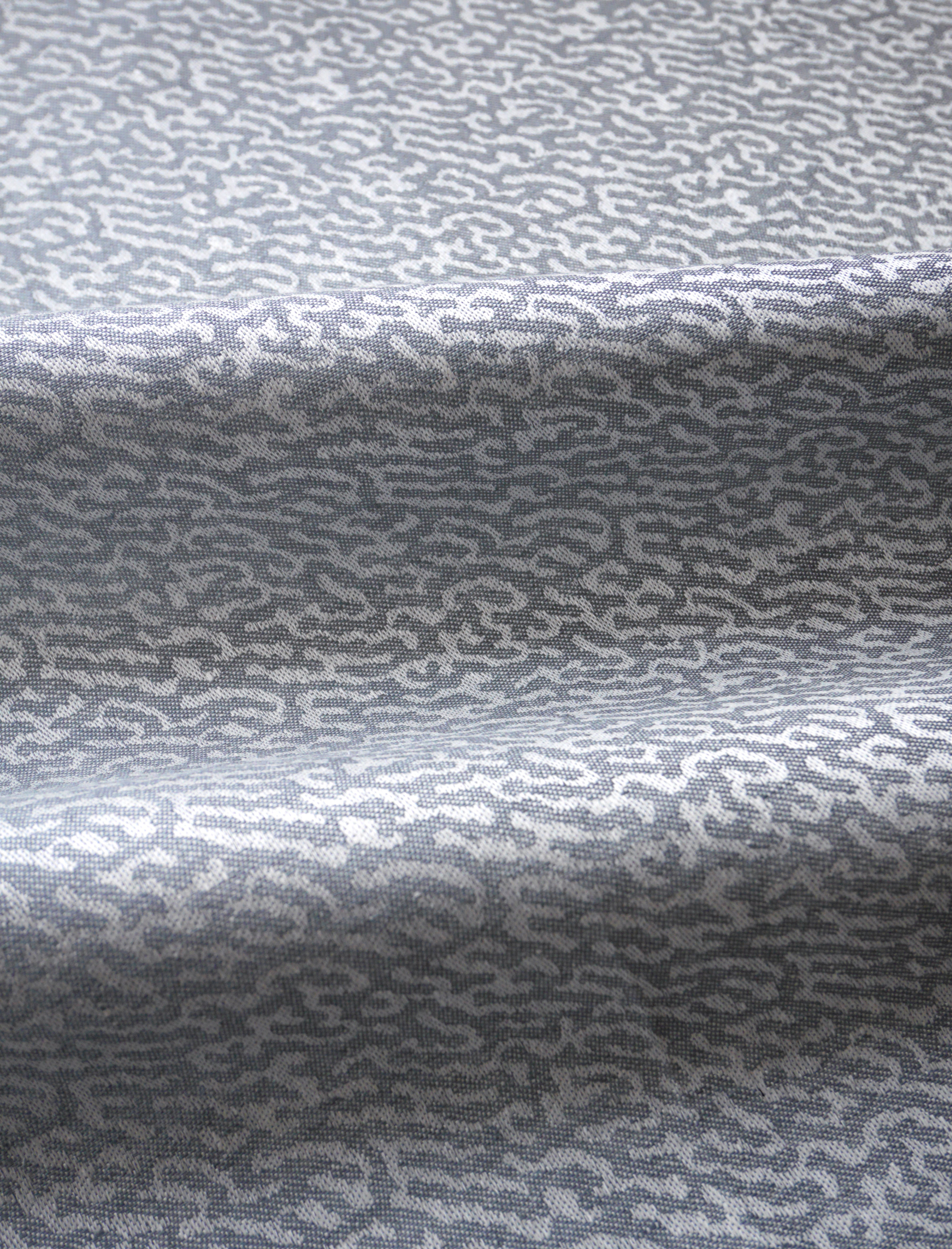 Ripple linen towel, fog